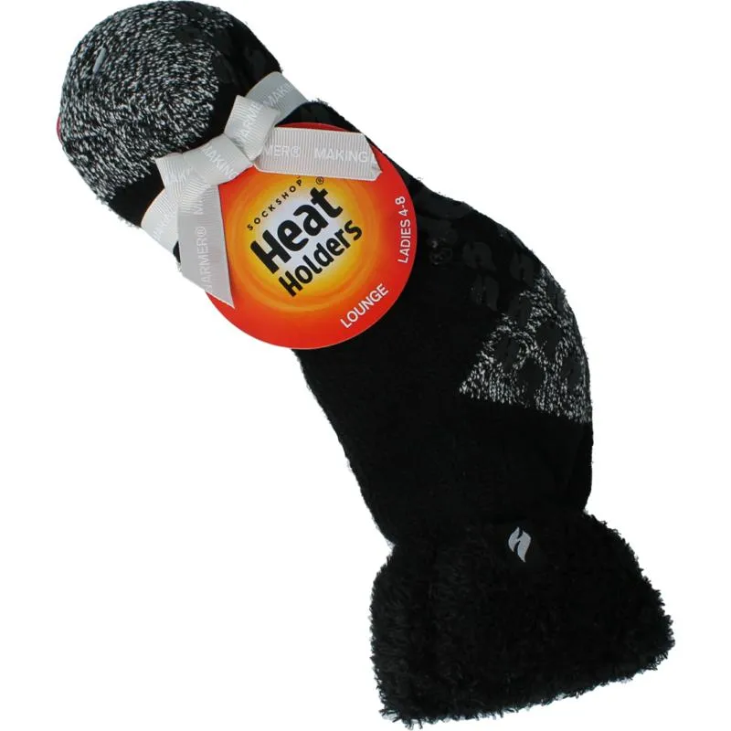 Heat Holders Ladies Lounge Socks 4-8 37-42 Black (1 paar)