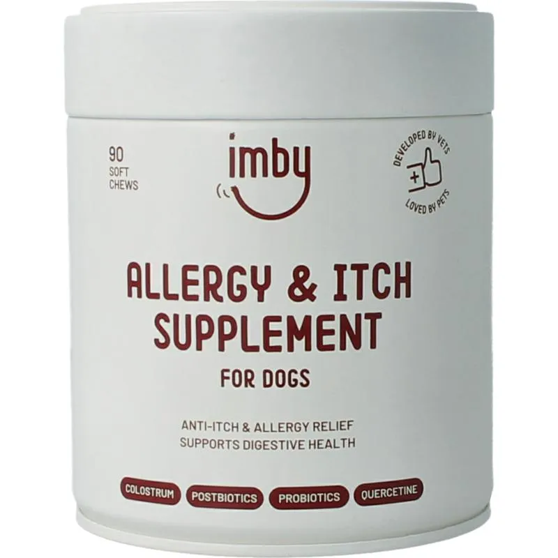Imby Pet Food Supplement Hond Anti-allergie & Jeuk (90 kauwtabletten)