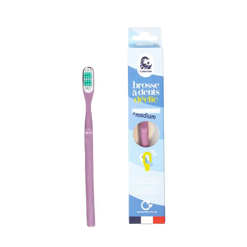Lamazuna Toothbrush Medium Lilac (1 stuk)