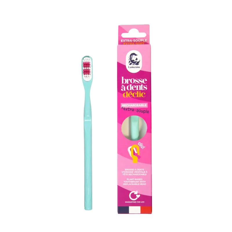 Lamazuna Toothbrush Extra Soft Water Green (1 stuk)