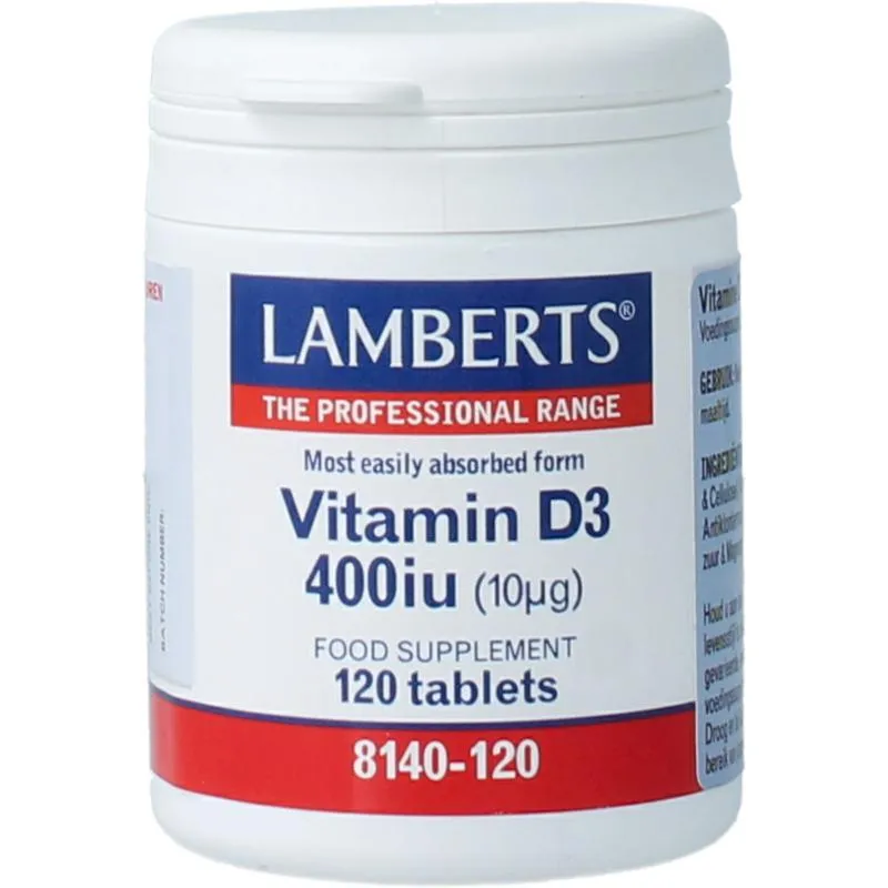 Lamberts Vitamine D3 400IE (120 tabletten)