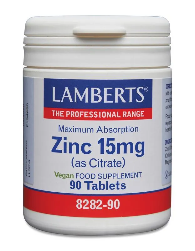 Lamberts Zink Citraat 15mg (90 tabletten)