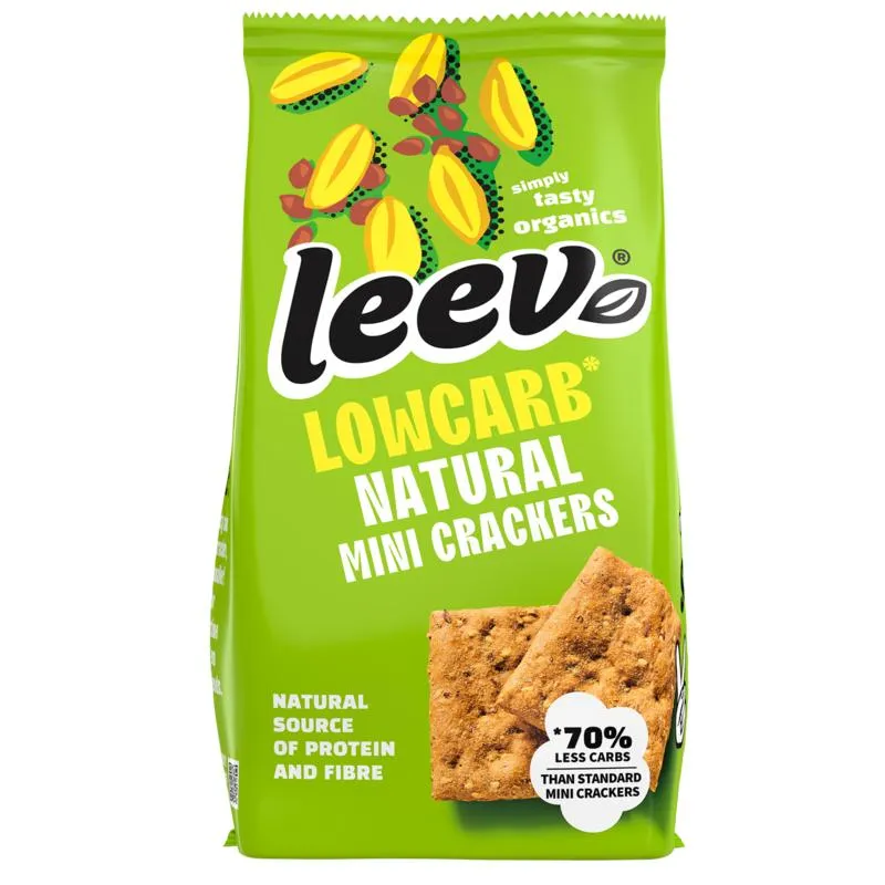 Leev Lowcarb Mini Crackers Natural Bio (85 gr)