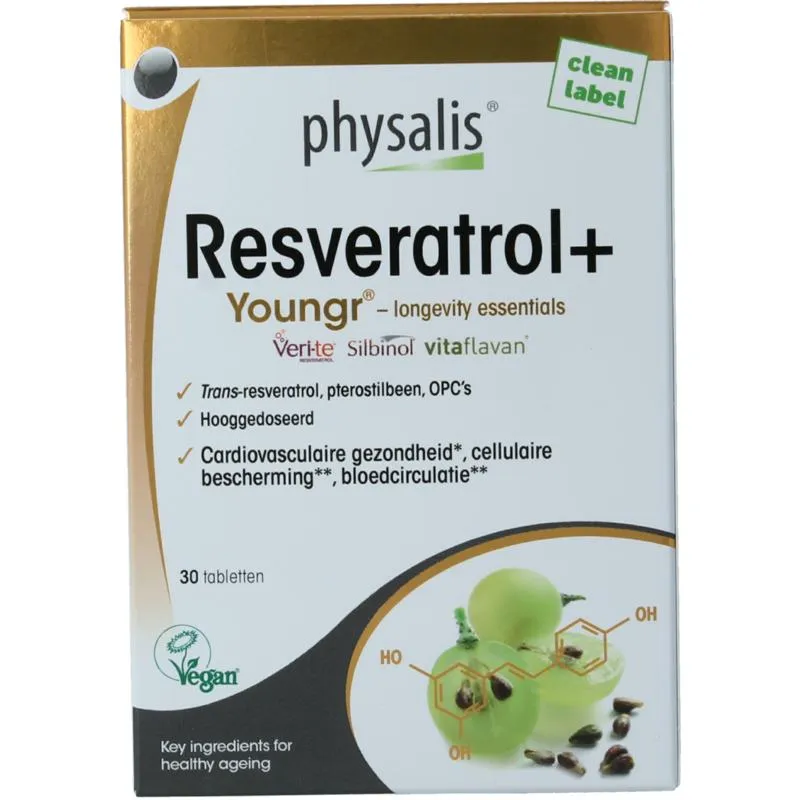 Physalis Resveratrol + Vegan (30 tabletten)