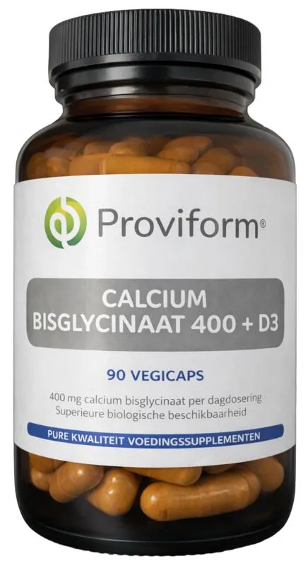 Proviform Calcium Bisglycinaat 400 + D3 (90 vega capsules)