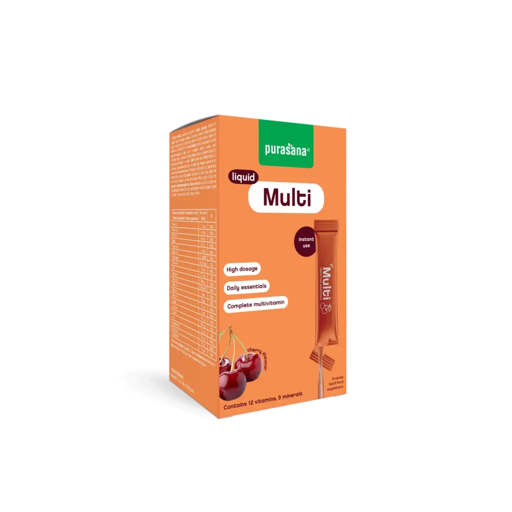 Purasana Multivit Liquid Gelstick 10ml (15 stuks)