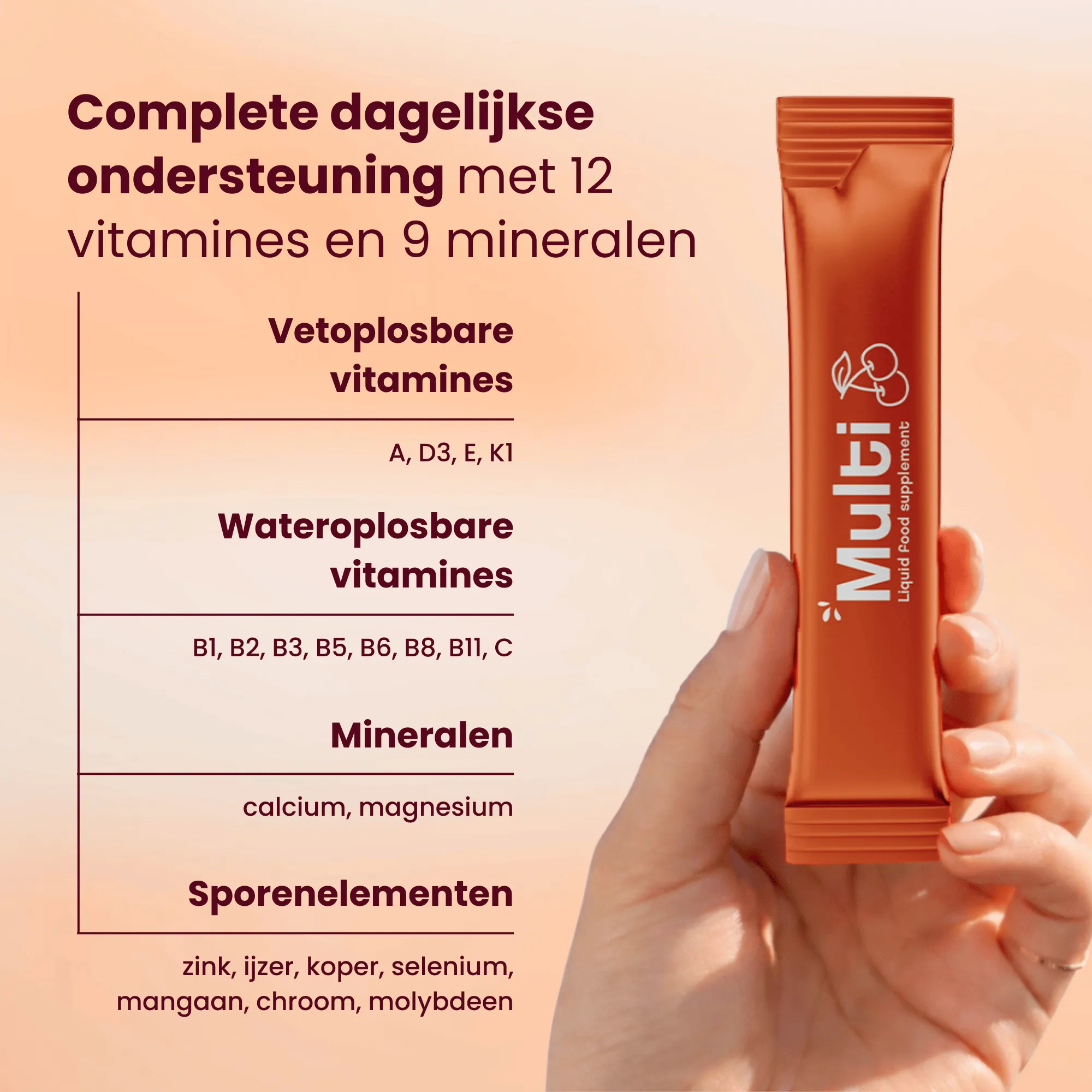 Purasana Multivit Liquid Gelstick 10ml (15 stuks) - image 4