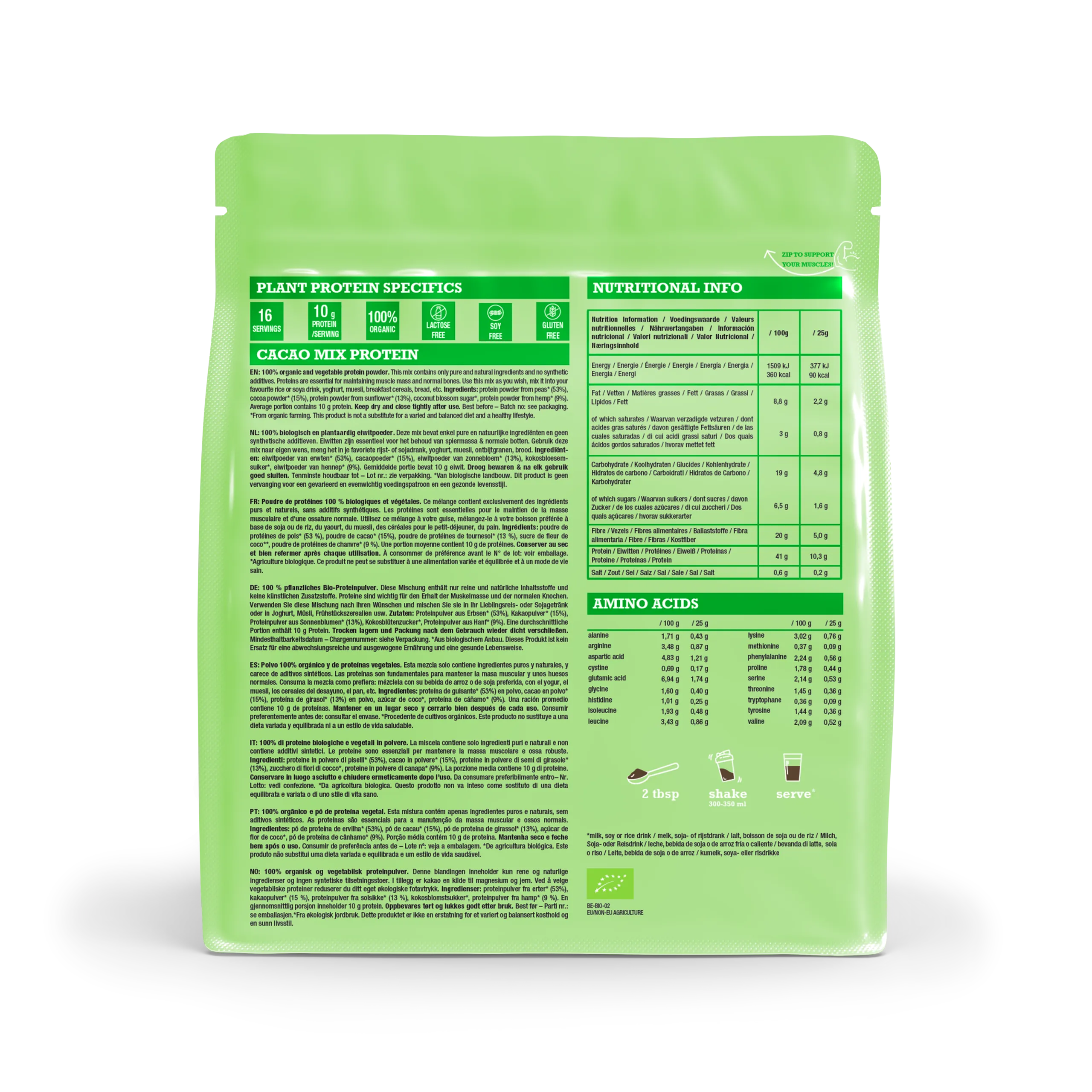 Purasana Plant Protein Mix Cacao Bio (400 gr)