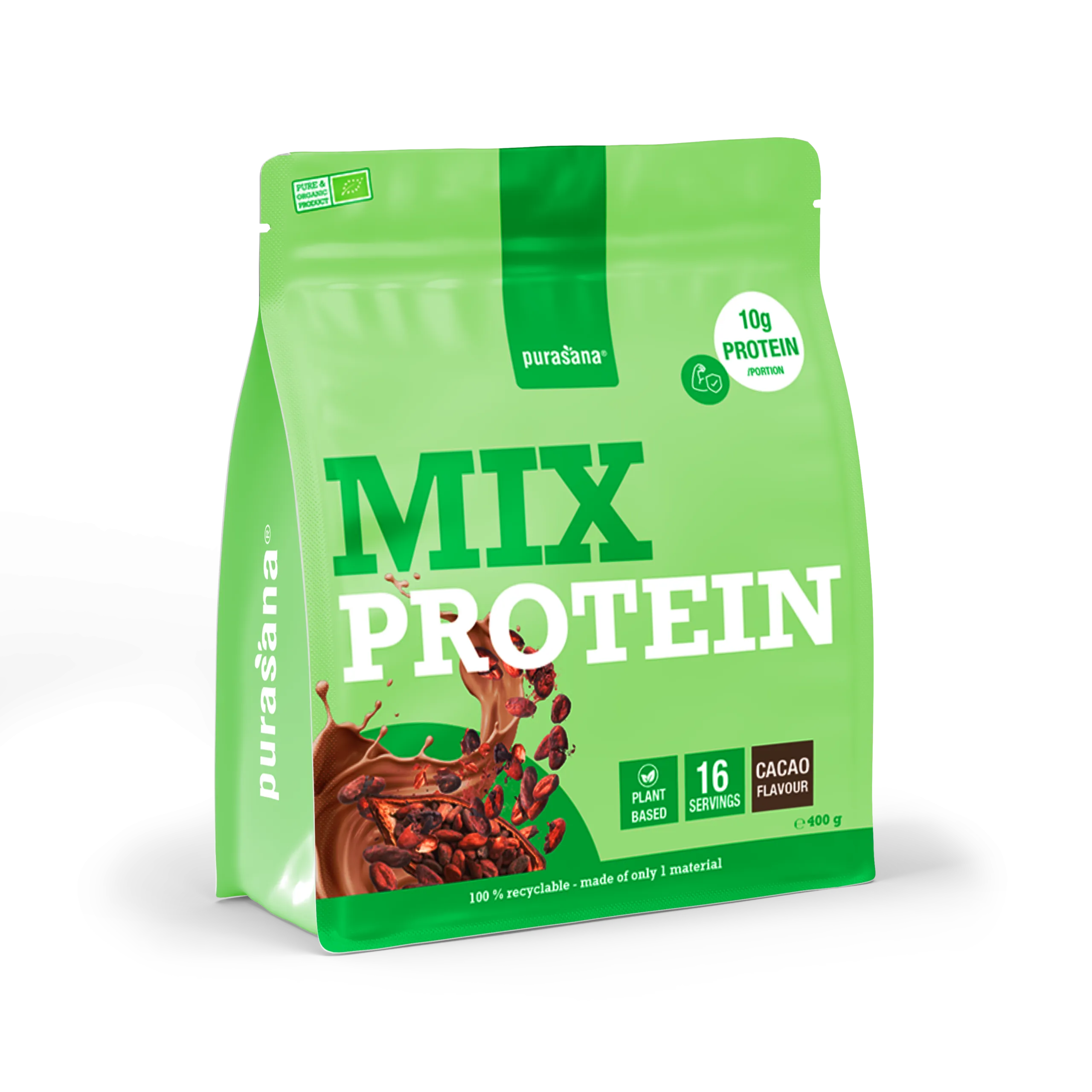 Purasana Plant Protein Mix Cacao Bio (400 gr) - image 2