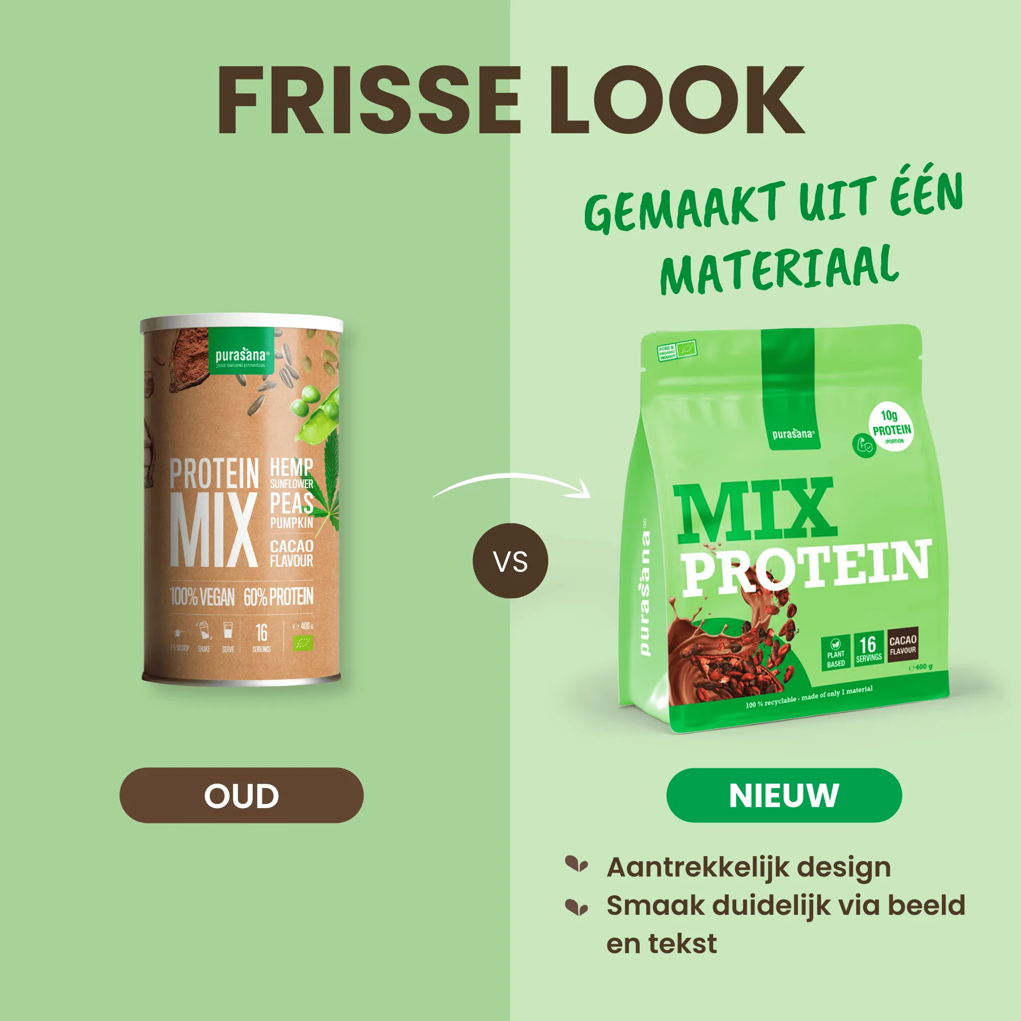 Purasana Plant Protein Mix Cacao Bio (400 gr) - image 4