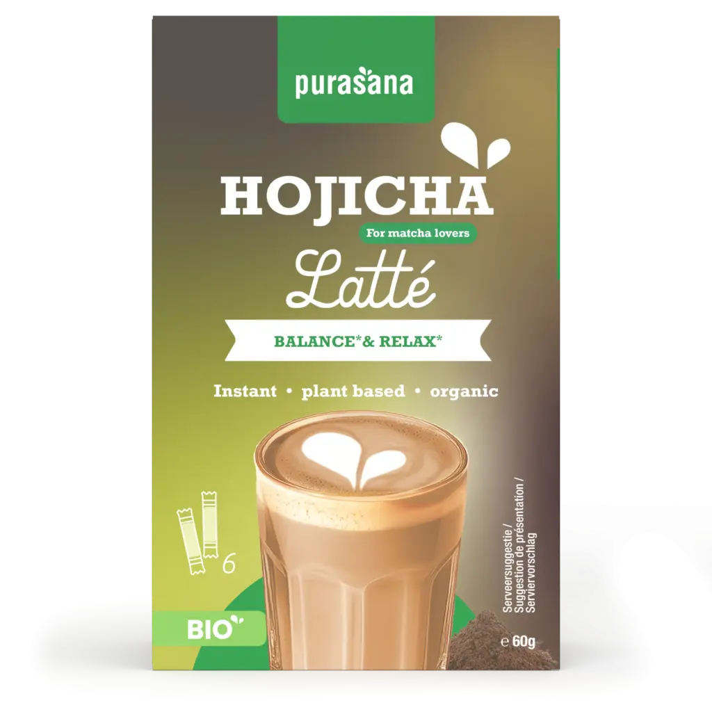 Purasana Instant Hojicha Latte 6x10g Bio (60 gr)