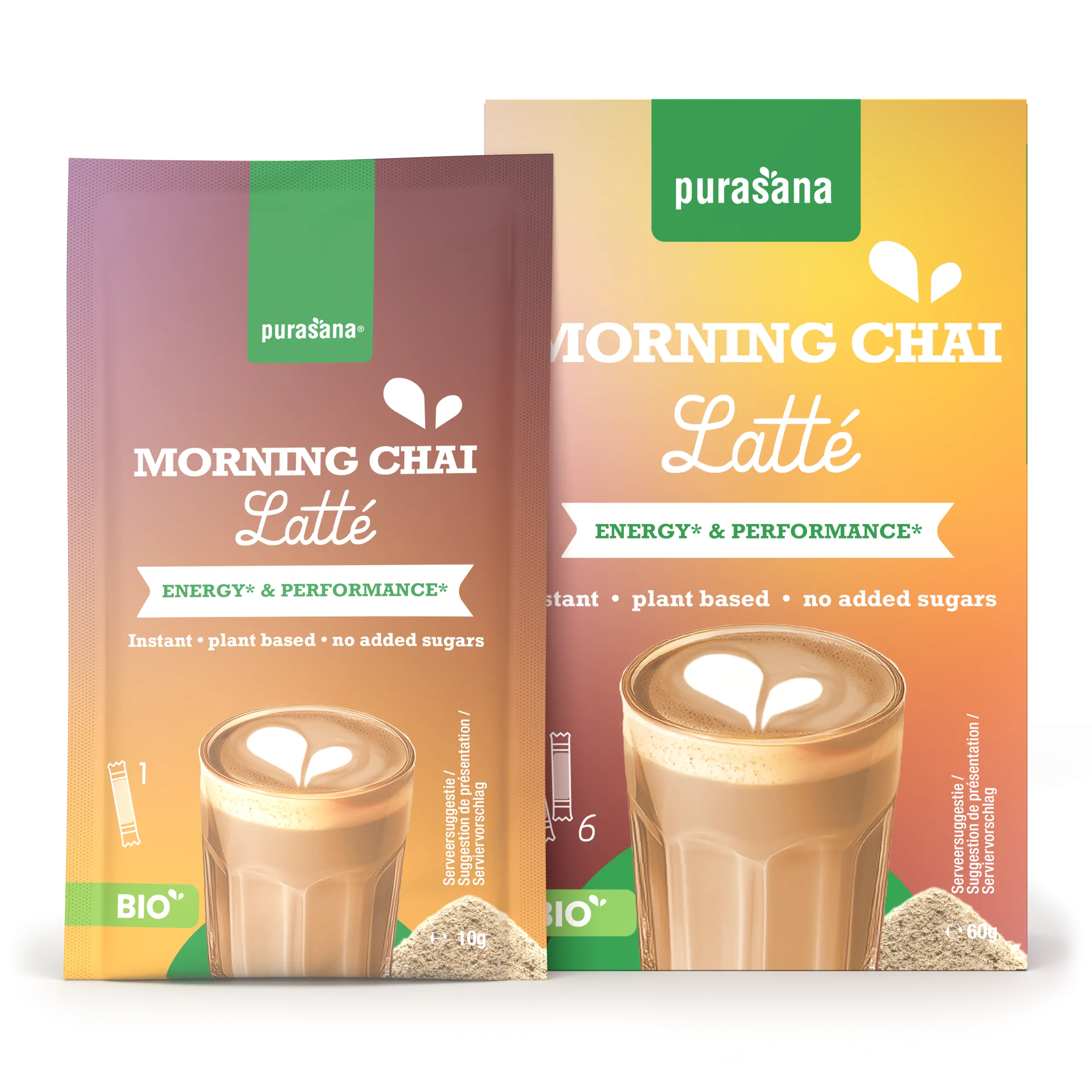 Purasana Instant Morning Chai Latte 6x10g Bio (60 gr) - image 5