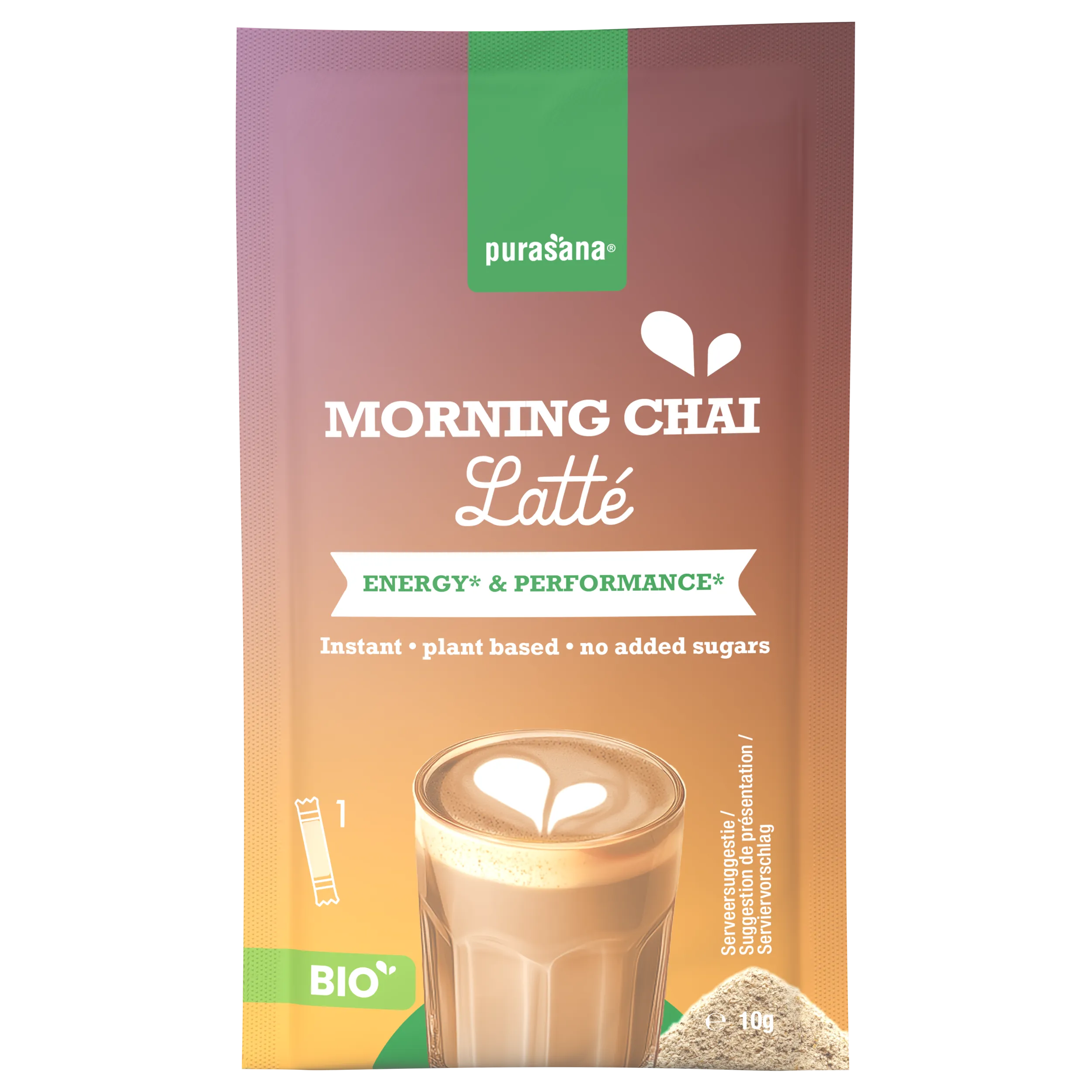 Purasana Instant Morning Chai Latte 6x10g Bio (60 gr) - image 6