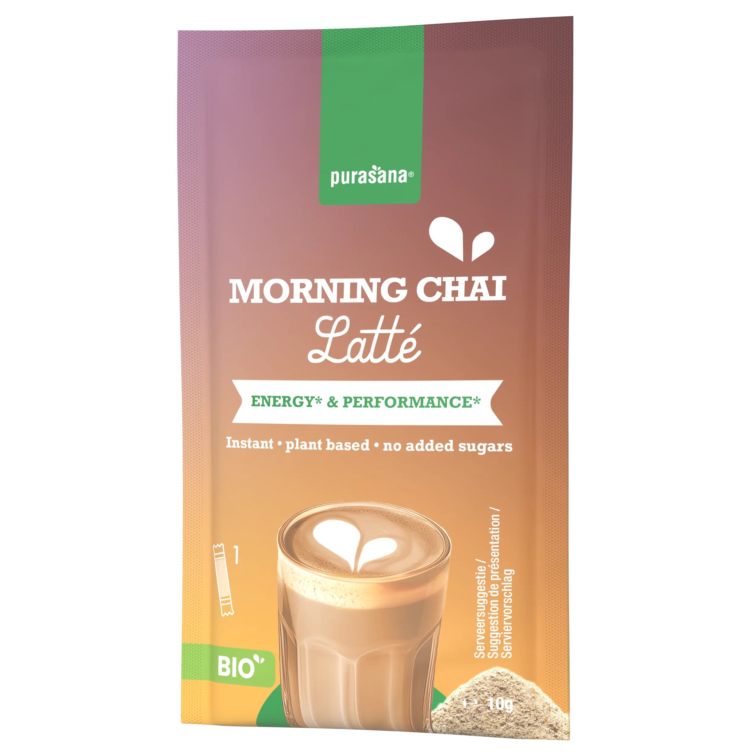 Purasana Instant Morning Chai Latte 6x10g Bio (60 gr) - image 7