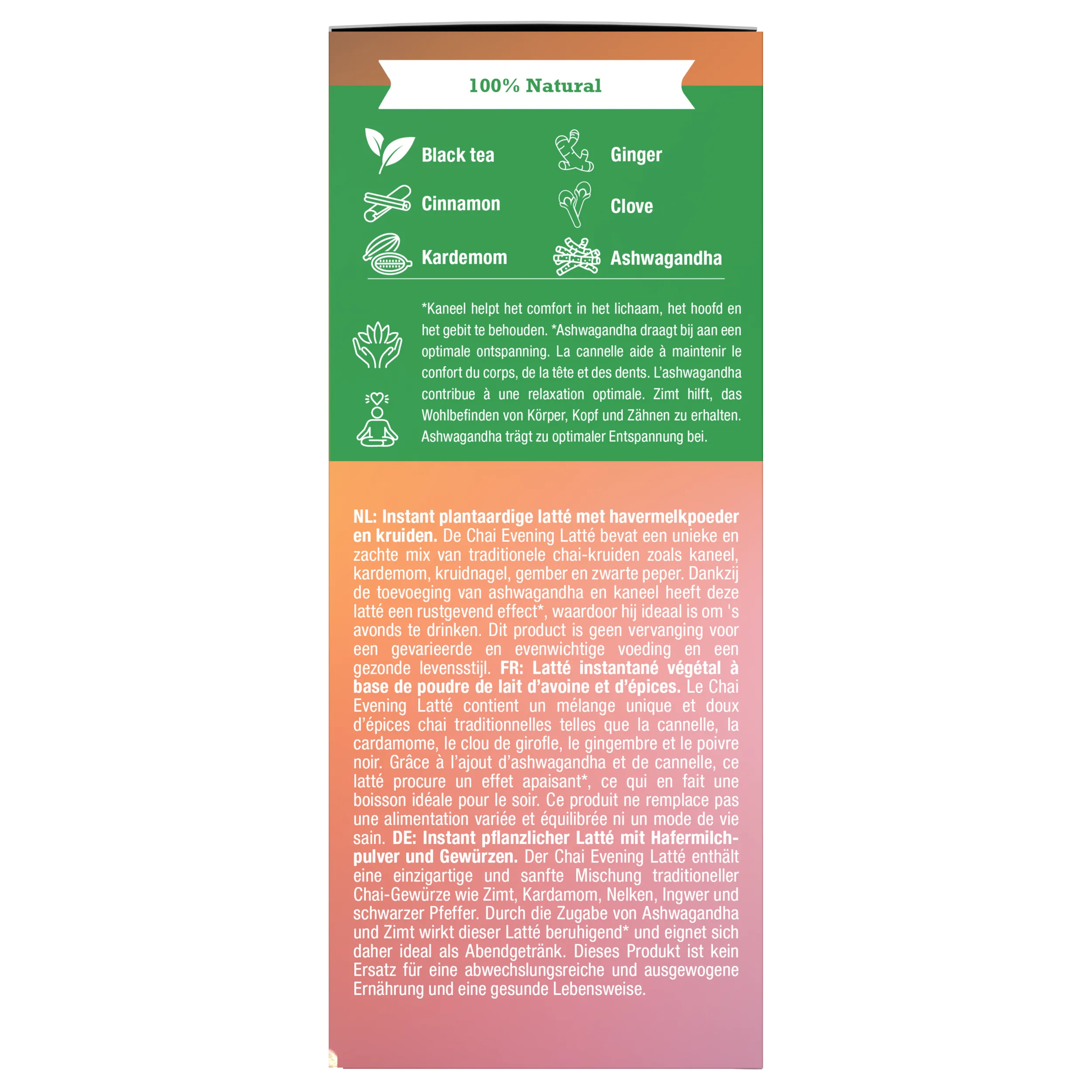 Purasana Instant Evening Chai Latte 6x10g Bio (60 gr) - image 3