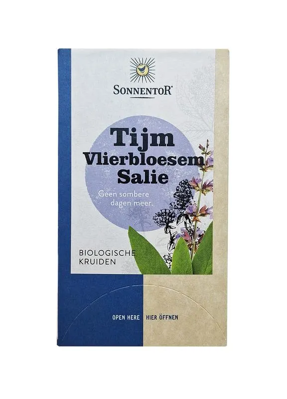 Sonnentor Tijm Vlierbloesem Salie Bio (18 stuks)