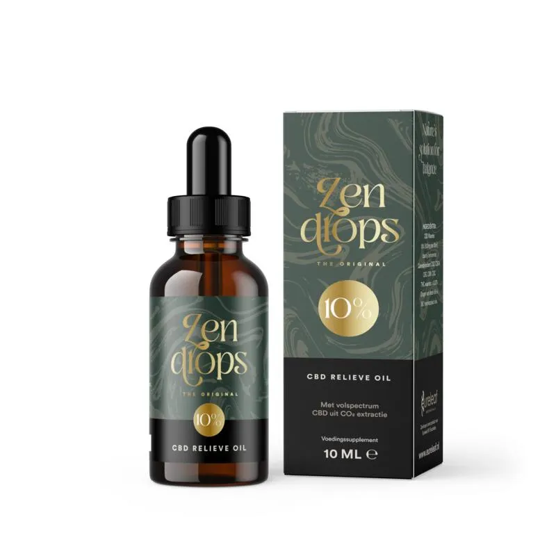 Zendrops CBD Olie 10% Hennepzaadolie (10 ml)