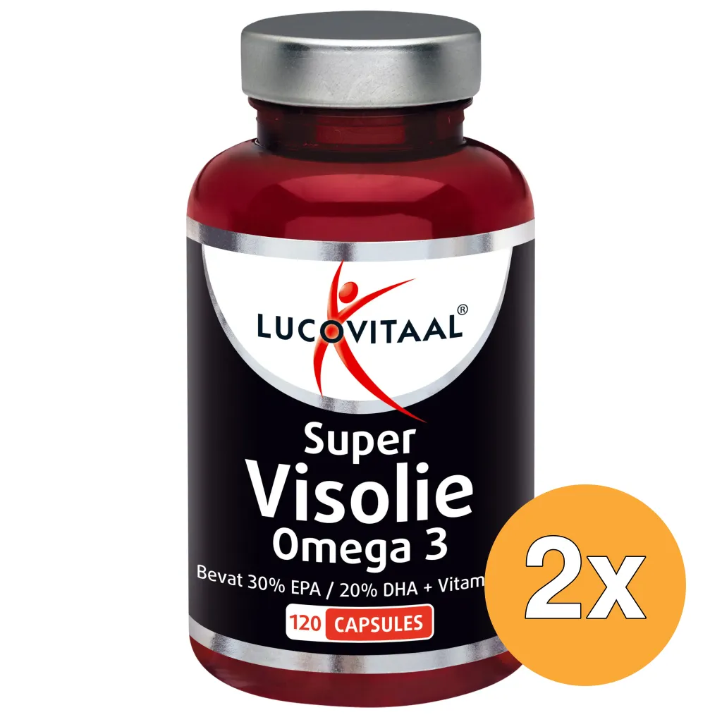 2x Lucovitaal Super Visolie Omega 3 (120 capsules)