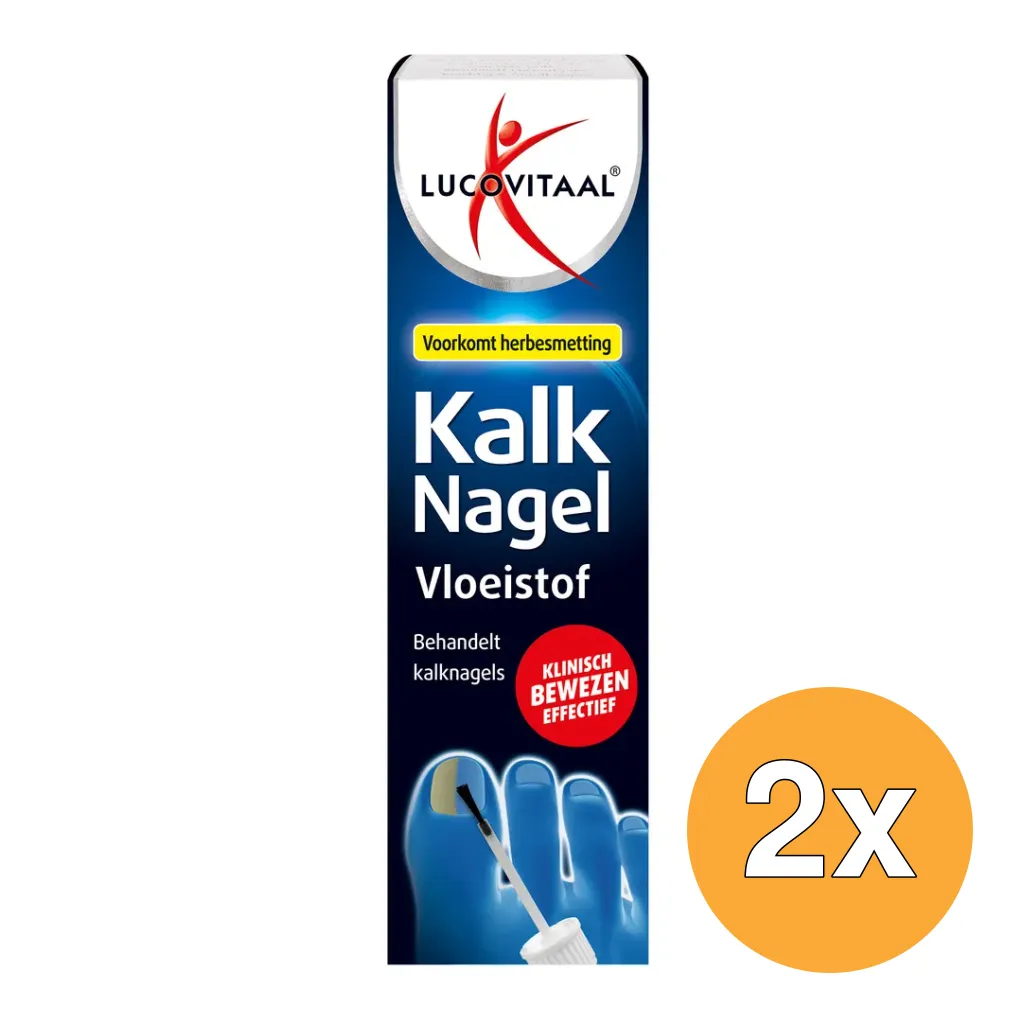 2x Lucovitaal Kalknagel Behandelingsvloeistof (10 ml)