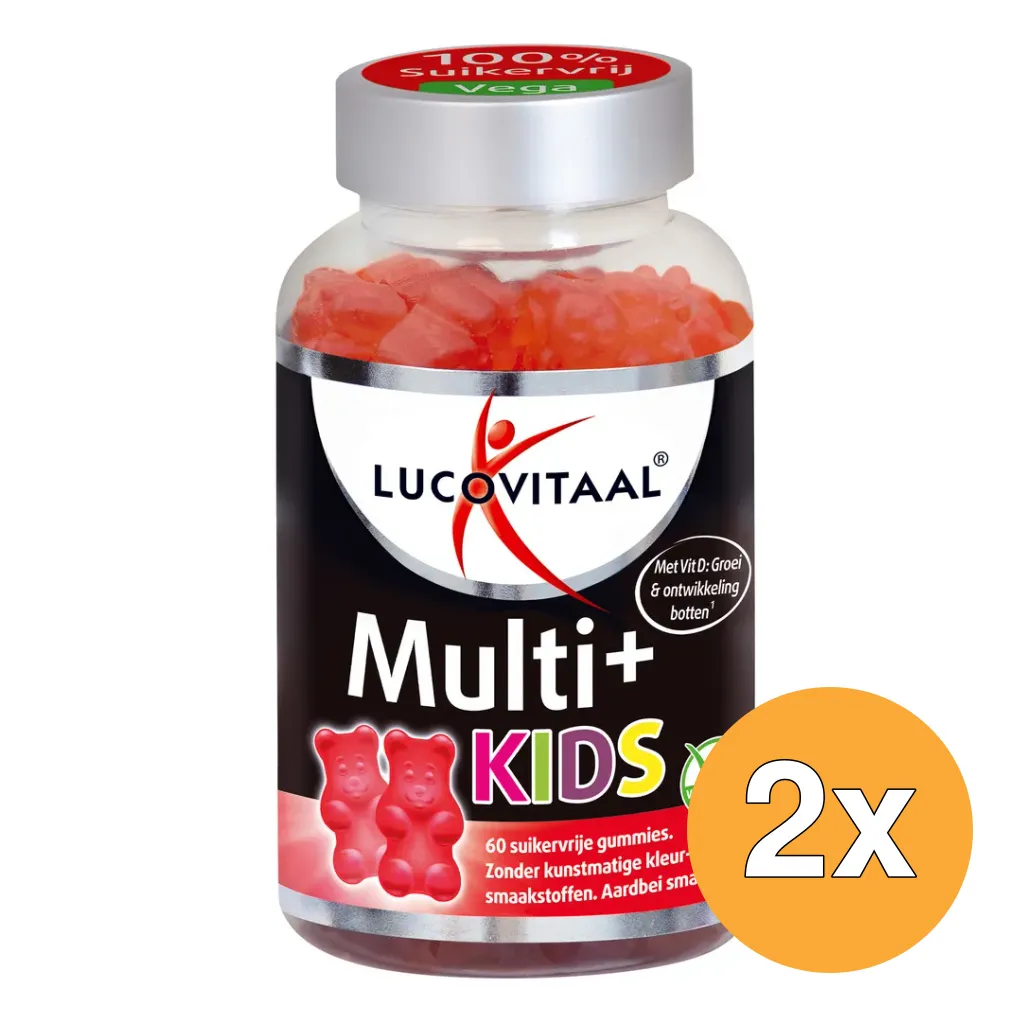 2x Lucovitaal Multi+ Kids (60 gummies)