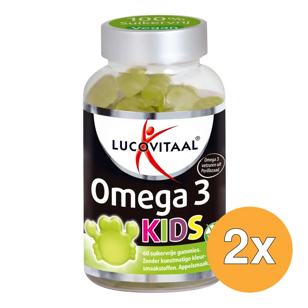 2x Lucovitaal Omega 3 Kids (60 gummies)