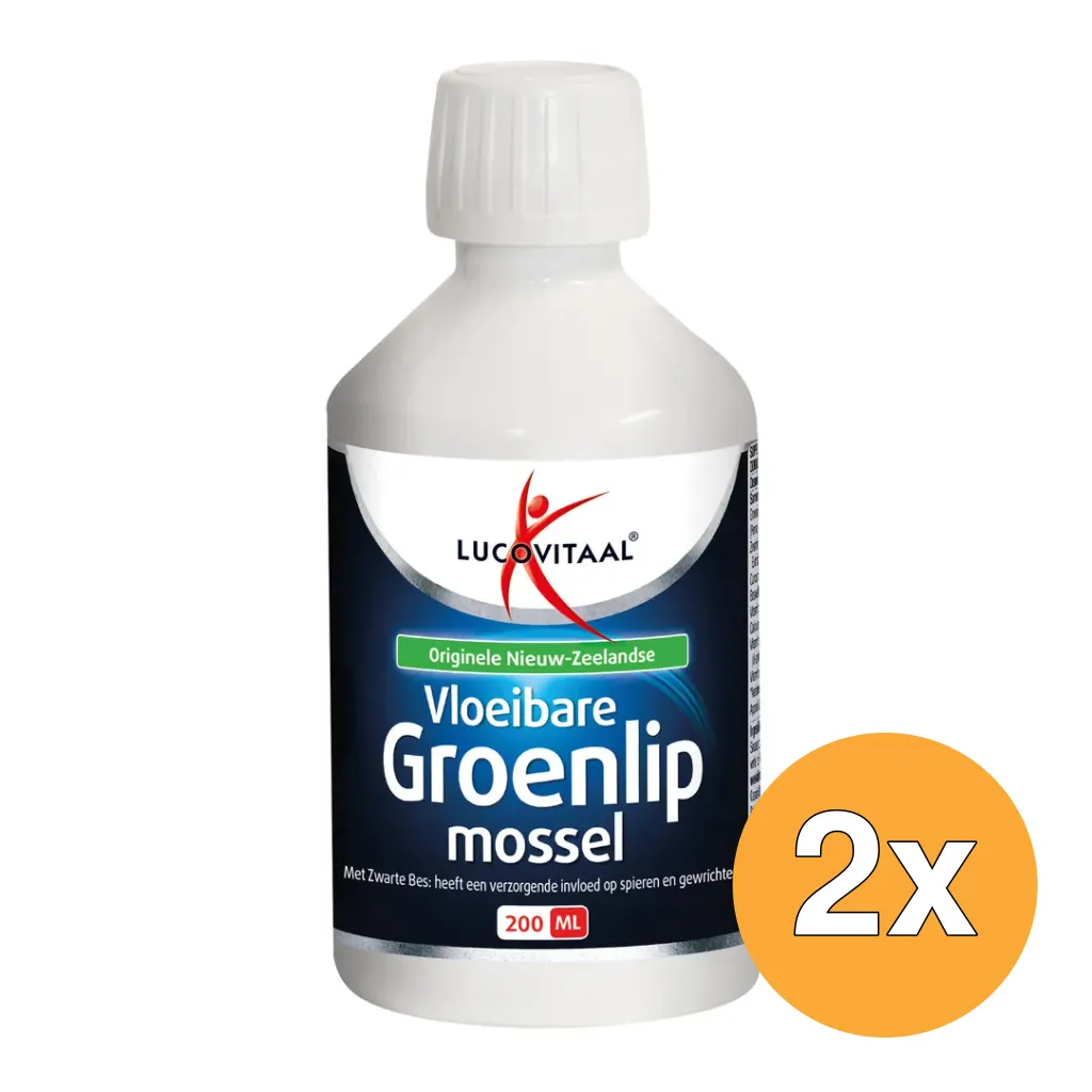 2x Lucovitaal Groenlipmossel Vloeibaar (200 ml)