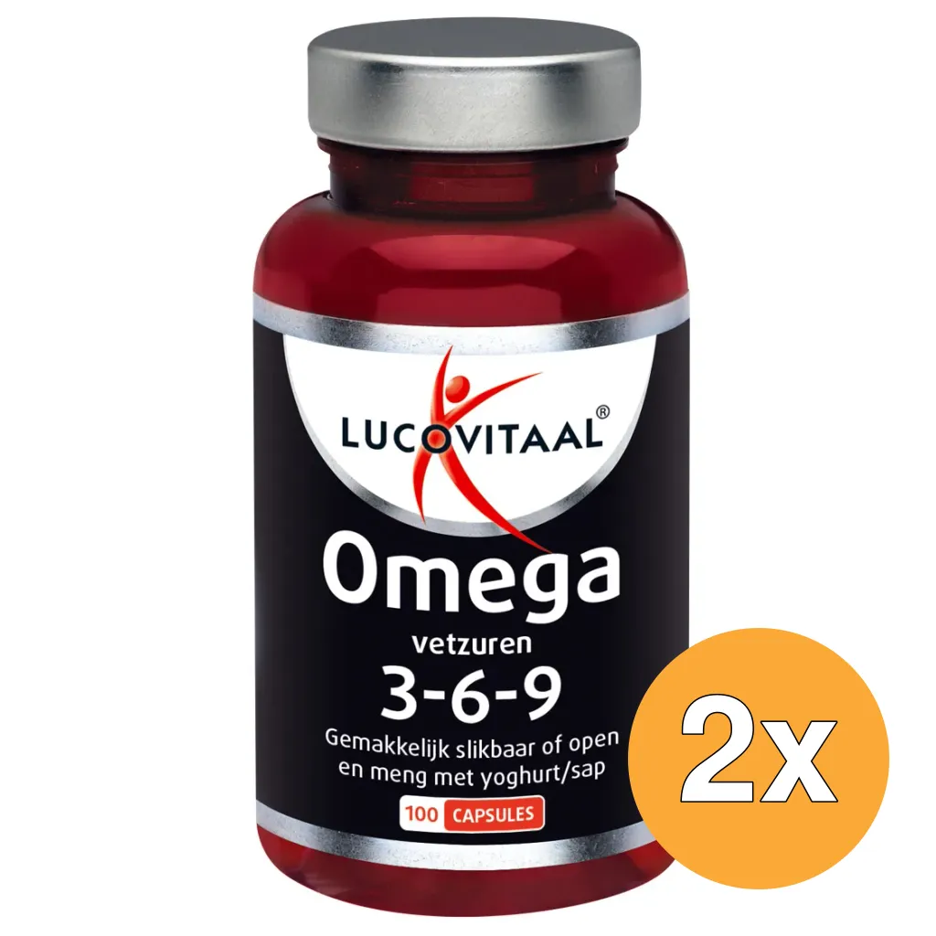 2x Lucovitaal Omega 3-6-9 Vetzuren (100 capsules)