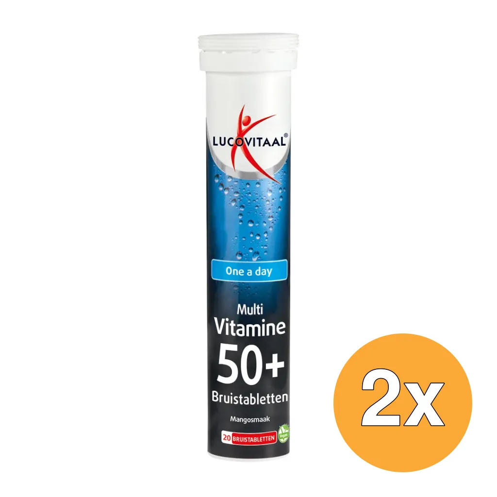 2x Lucovitaal Multi 50+ (20 bruistabletten)