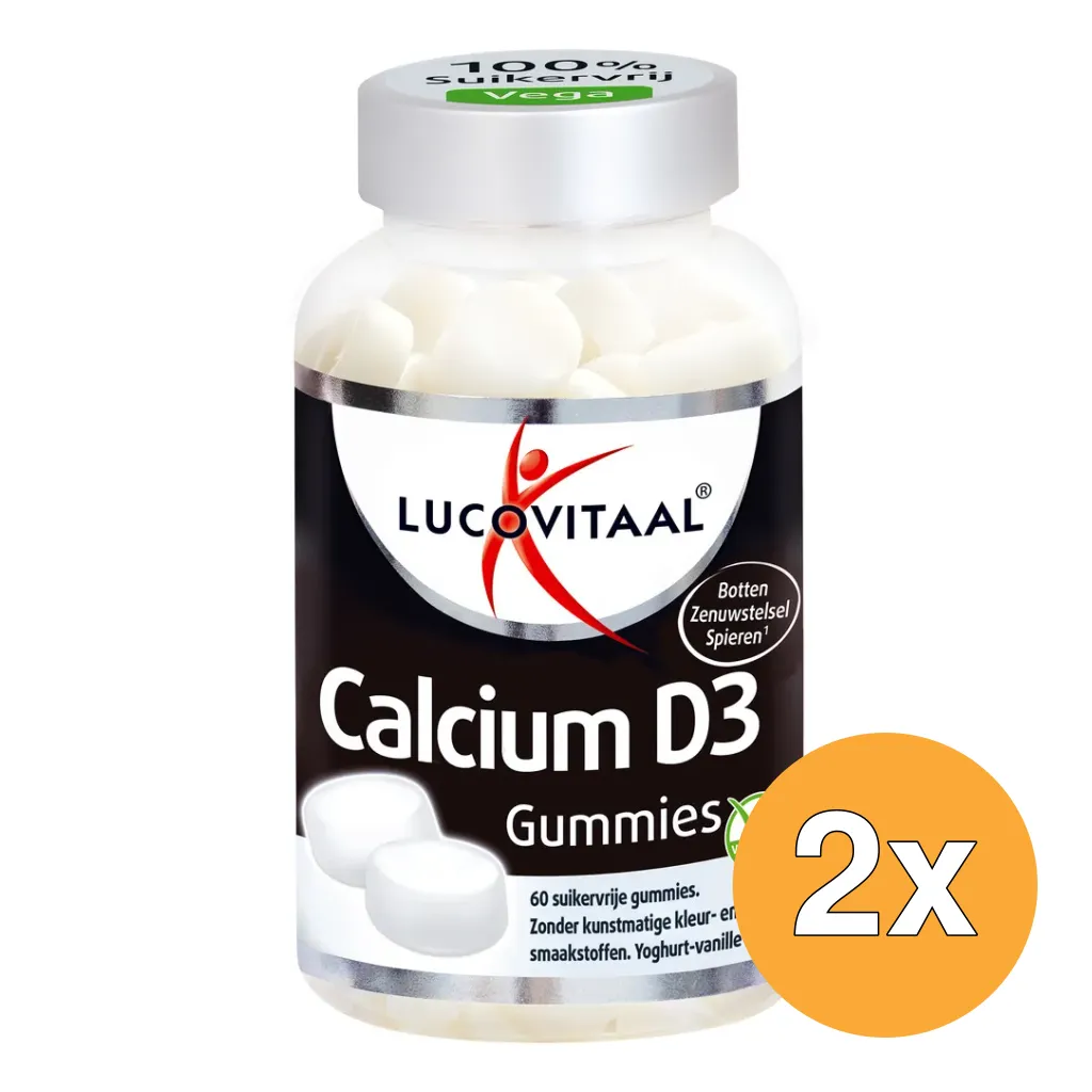 2x Lucovitaal Calcium D3 (60 gummies)