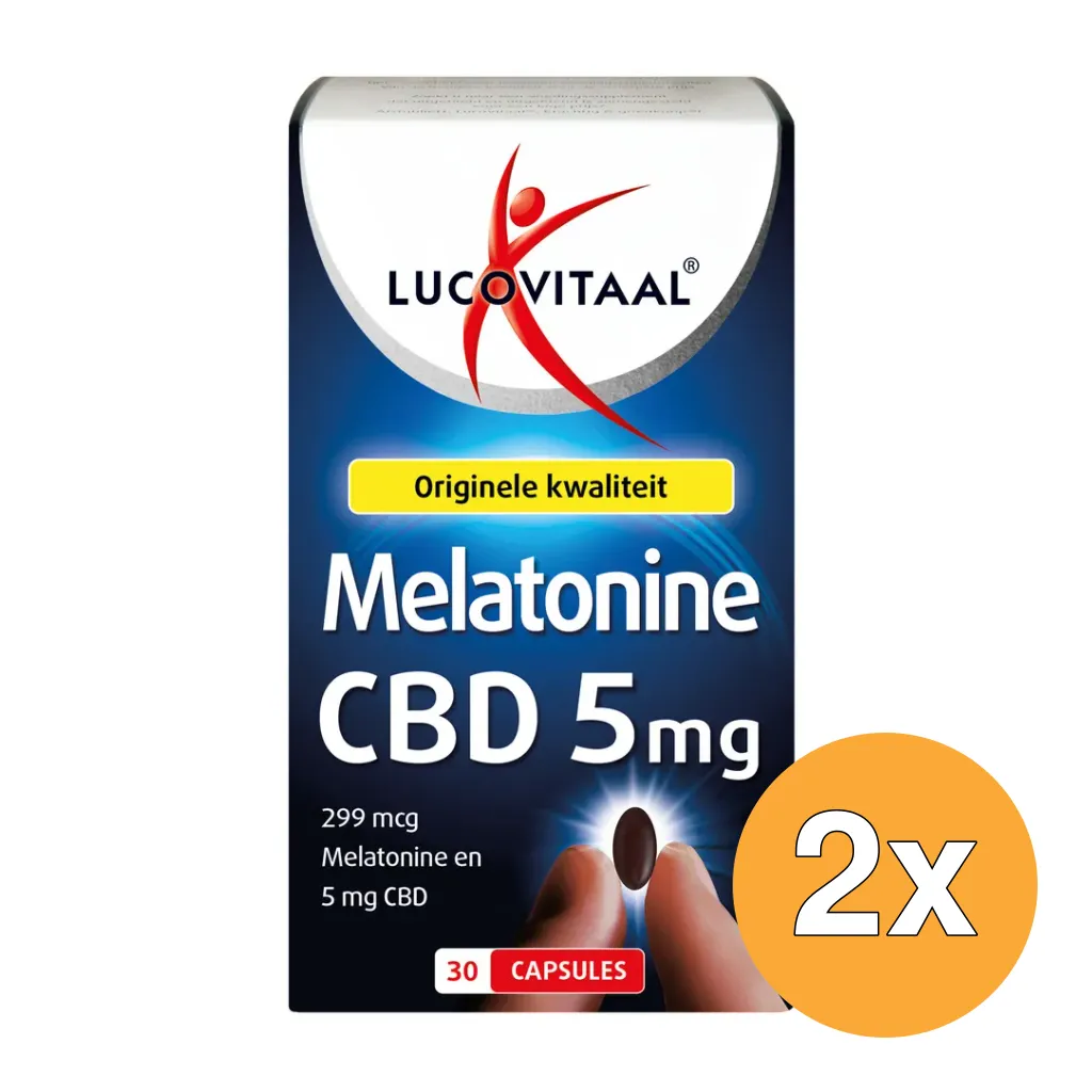 2x Lucovitaal Melatonine CBD 5mg (30 capsules)