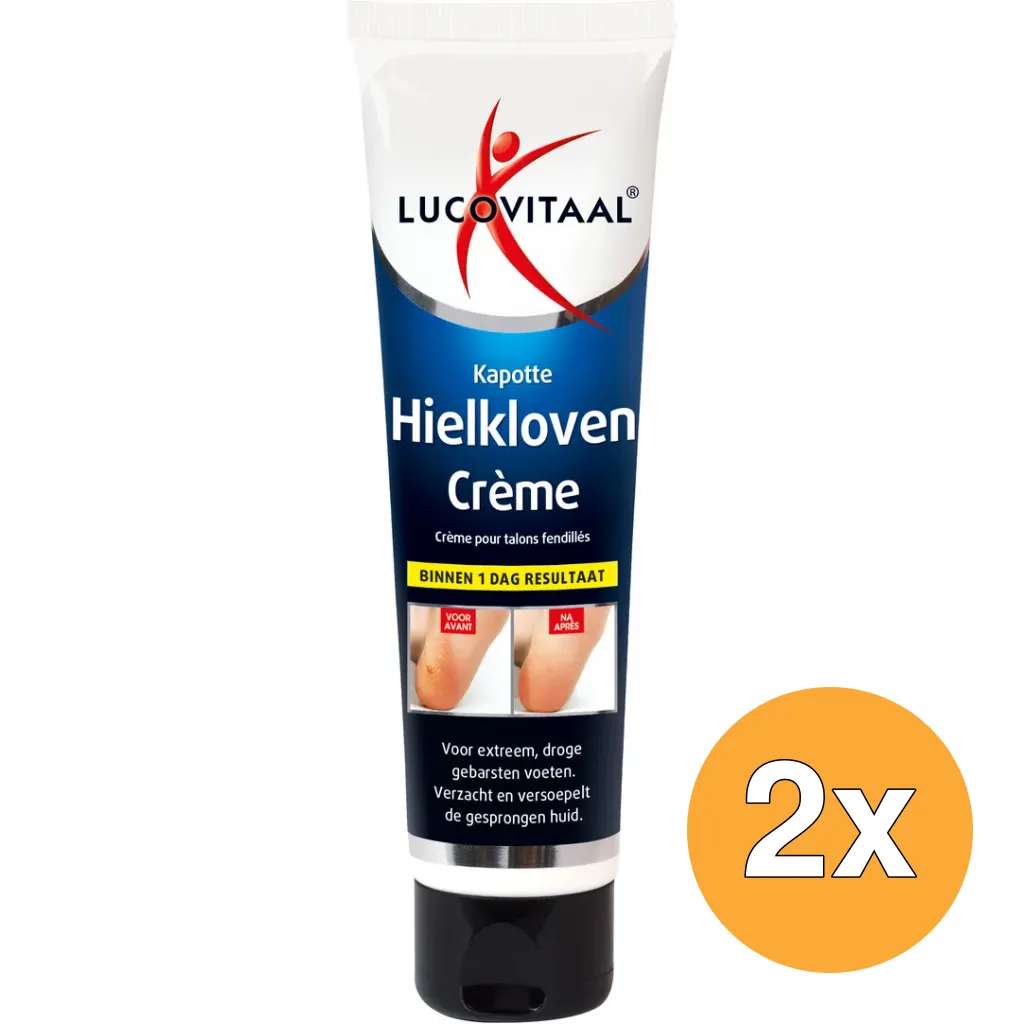 2x Lucovitaal Kapotte Hielkloven Crème (75 ml)