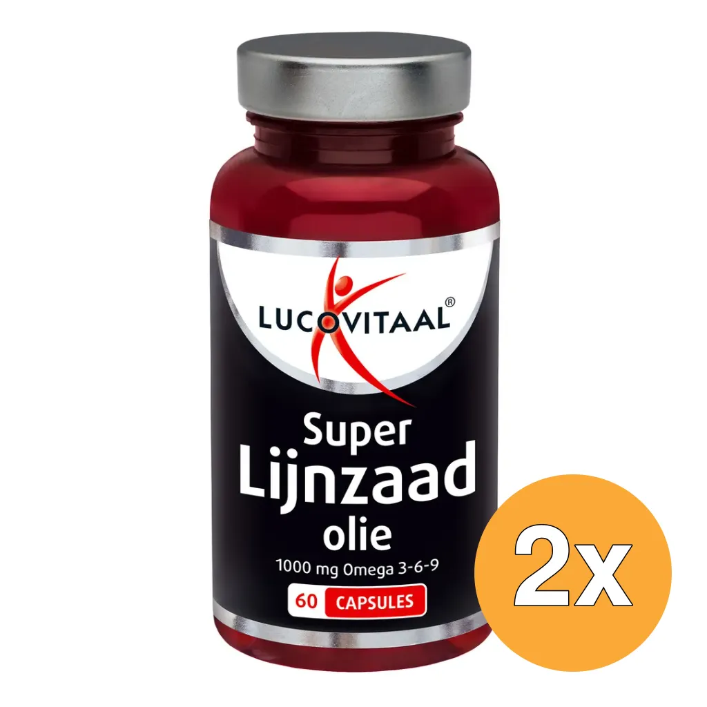 2x Lucovitaal Super Lijnzaadolie (60 capsules)