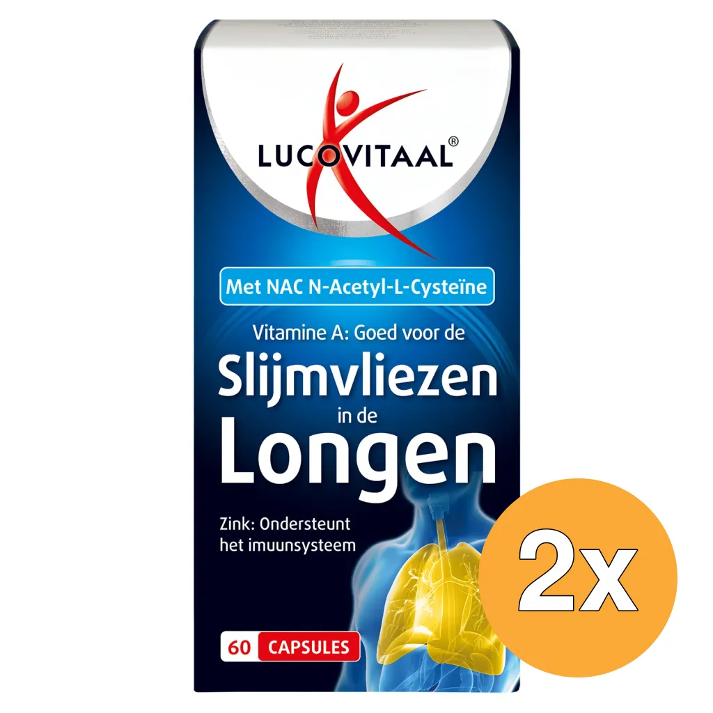 2x Lucovitaal Slijmvliezen in de Longen (60 capsules)