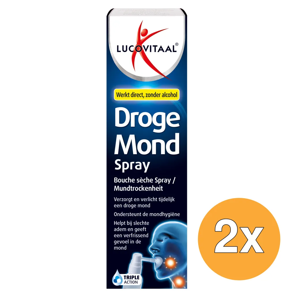 2x Lucovitaal Droge Mond Spray (20 ml)