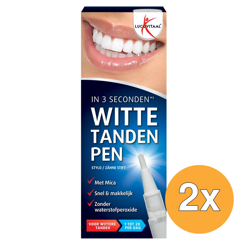 2x Lucovitaal Witte Tanden Pen (2 ml)