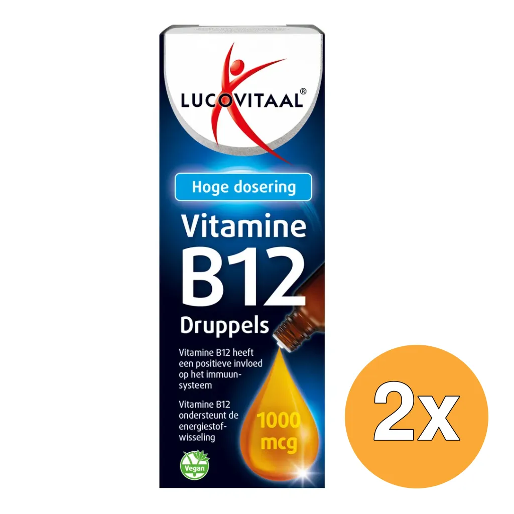 2x Lucovitaal Vitamine B12 Druppels (50 ml)