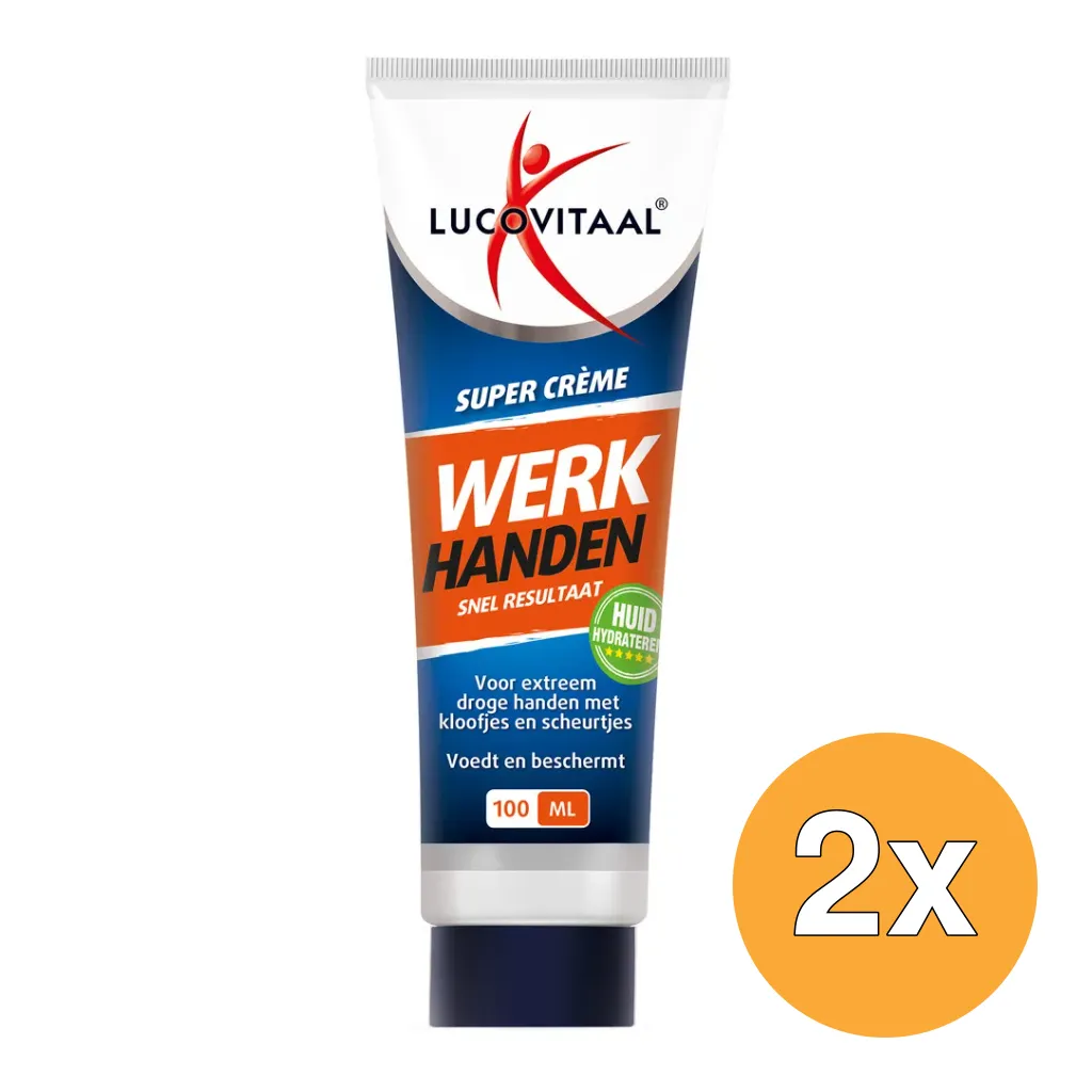 2x Lucovitaal Werkhanden Crème (100 ml)