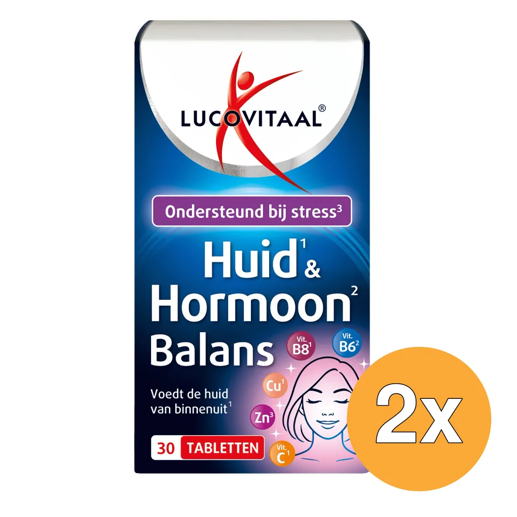 2x Lucovitaal Huid & Hormoon Balans (30 tabletten)