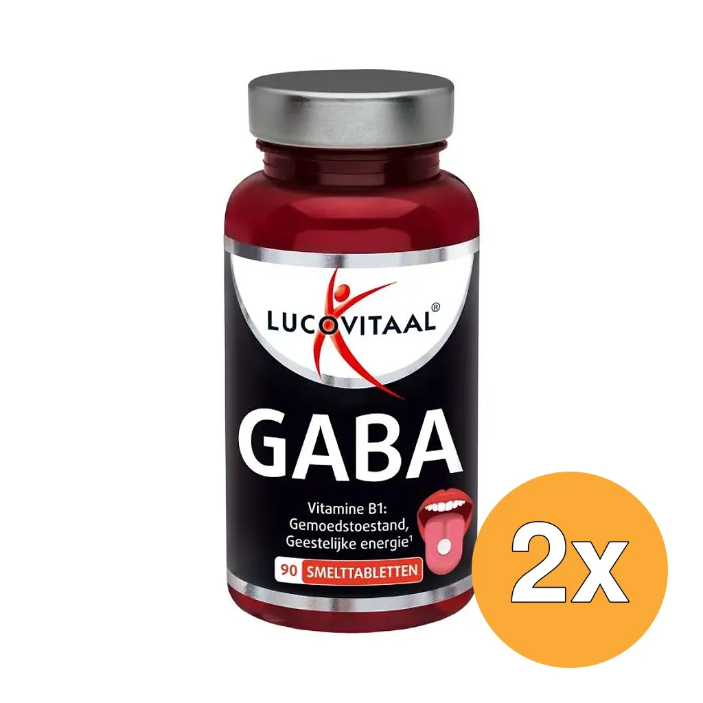 2x Lucovitaal GABA (90 smelttabletten)