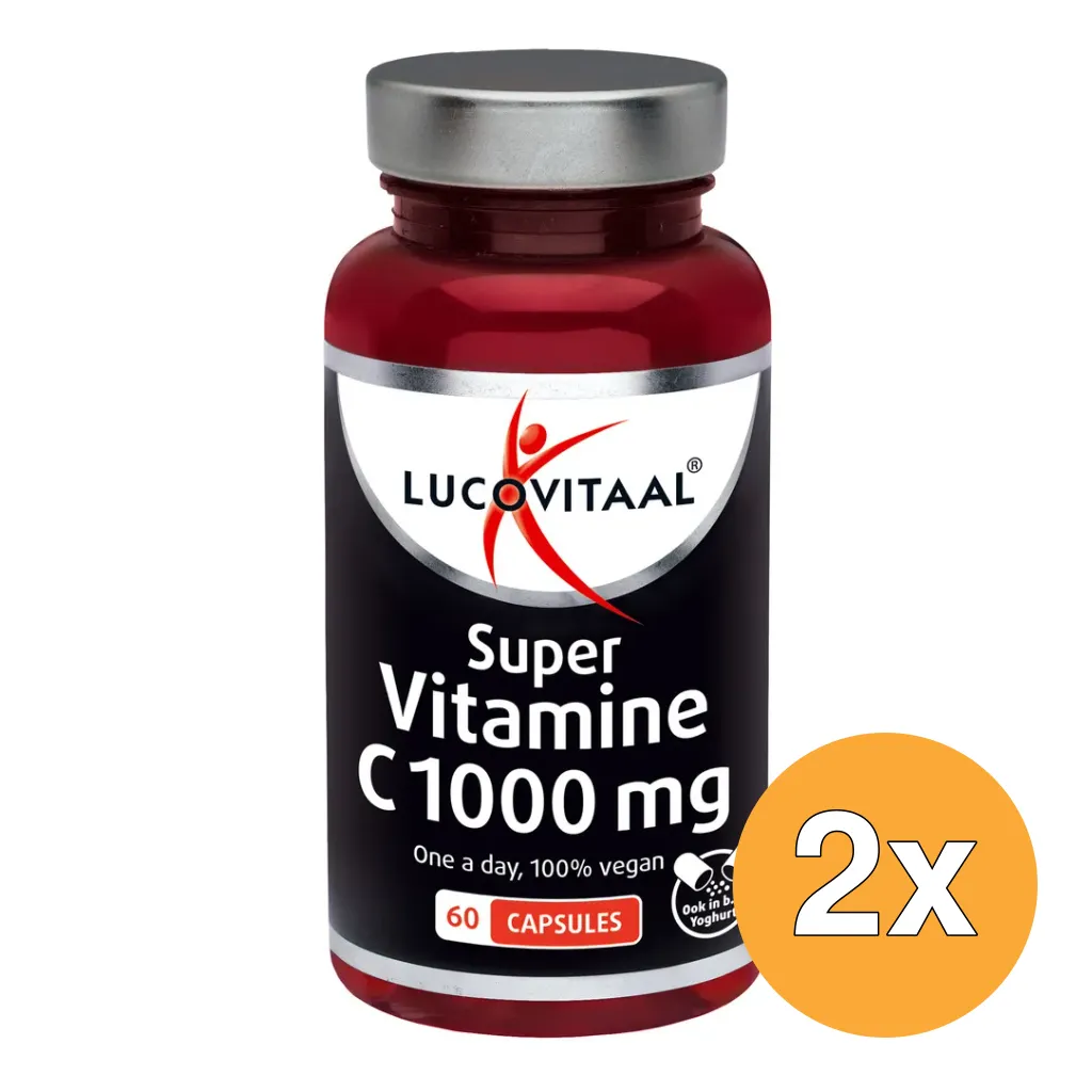 2x Lucovitaal Super Vitamine C 1000mg (60 capsules)