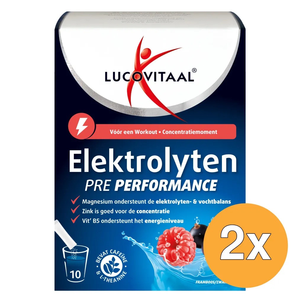 2x Lucovitaal Elektrolyten Pre Performance (10 zakjes)