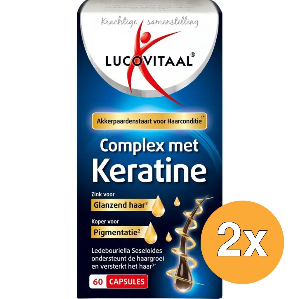 2x Lucovitaal Keratine Complex (60 capsules)