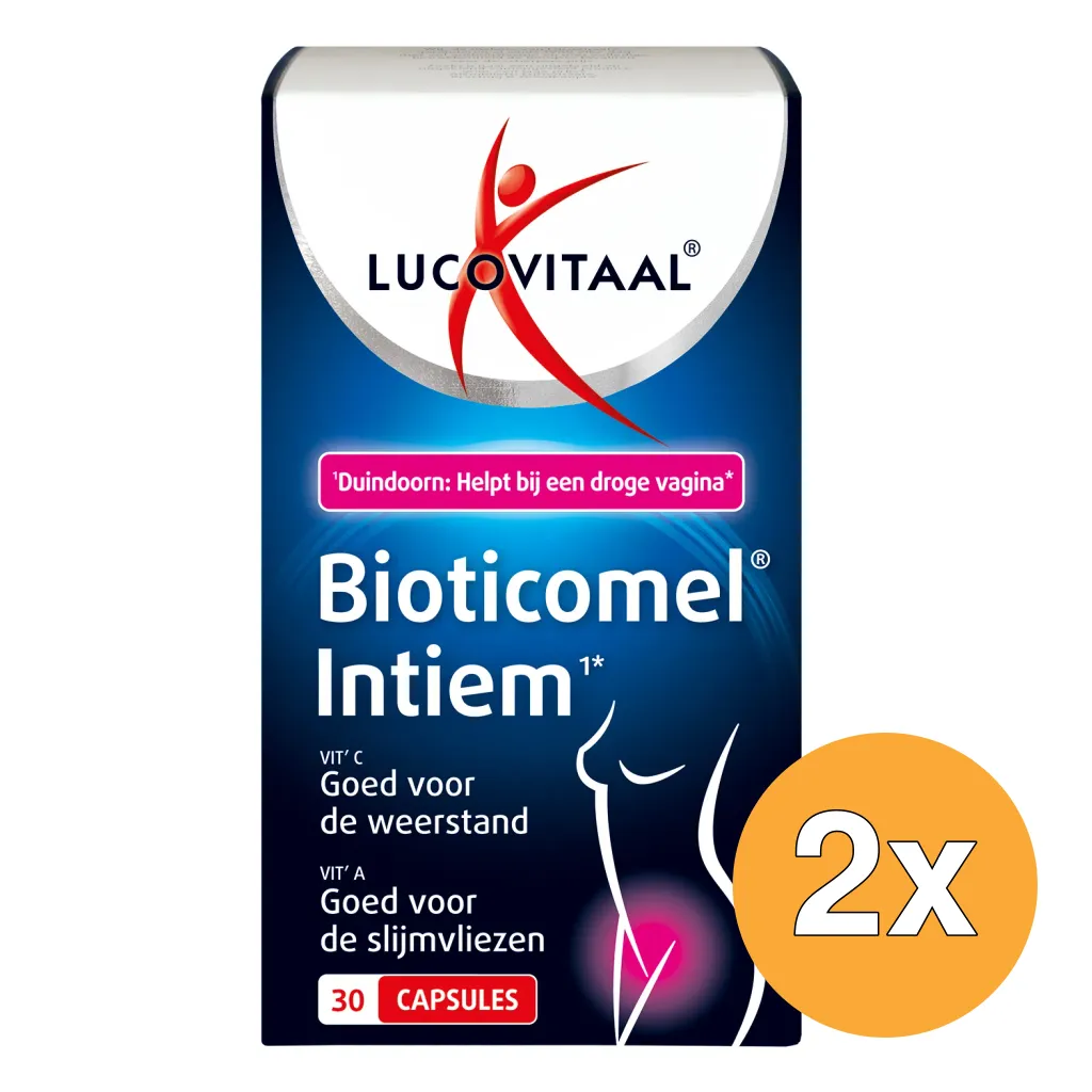 2x Lucovitaal Bioticomel Intiem (30 capsules)