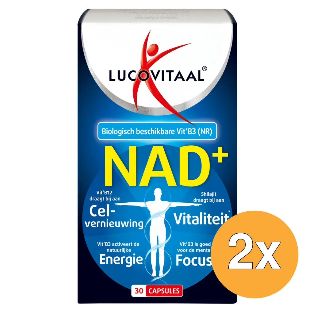 2x Lucovitaal Nad+ (30 capsules)