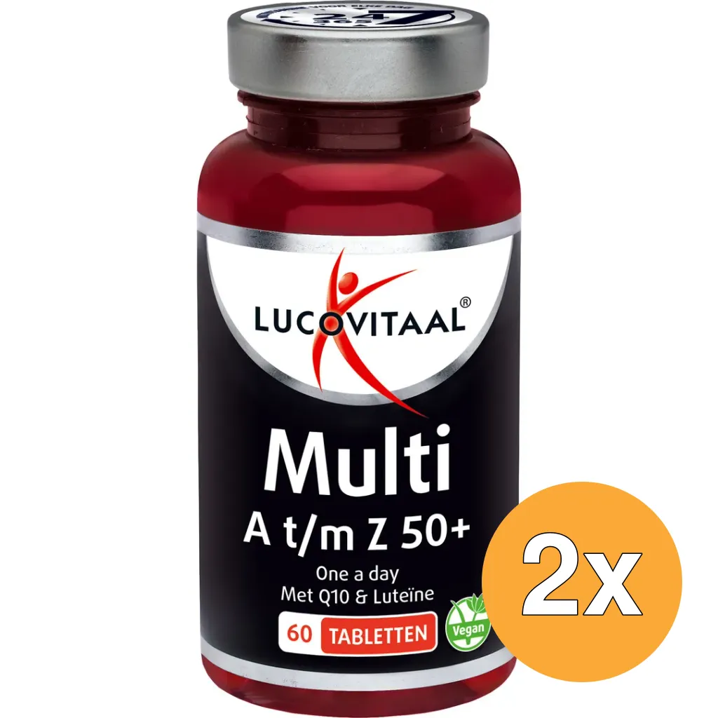 2x Lucovitaal Multi A-Z 50+ (60 tabletten)