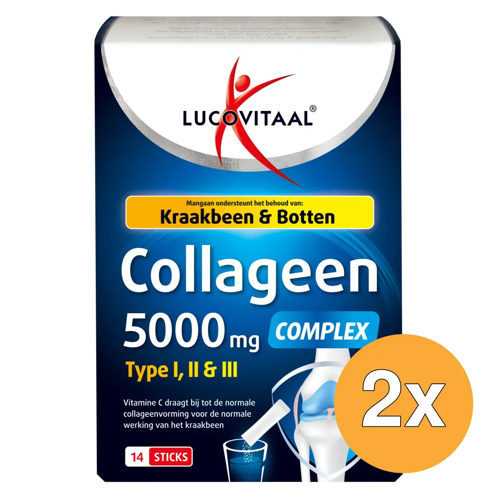 2x Lucovitaal Collageen Complex 5000mg (14 sticks)
