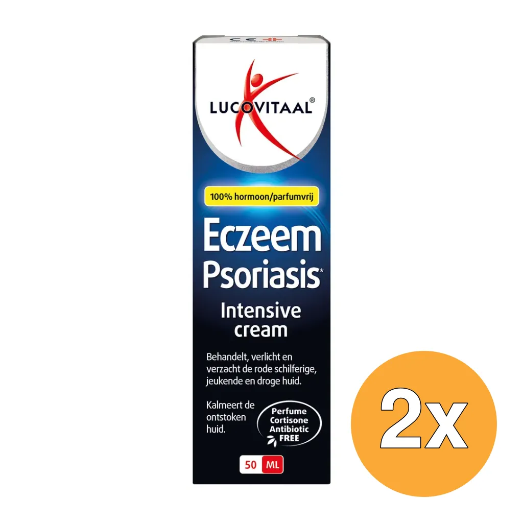 2x Lucovitaal Eczeem Psoriasis Intensive Cream (50 ml)