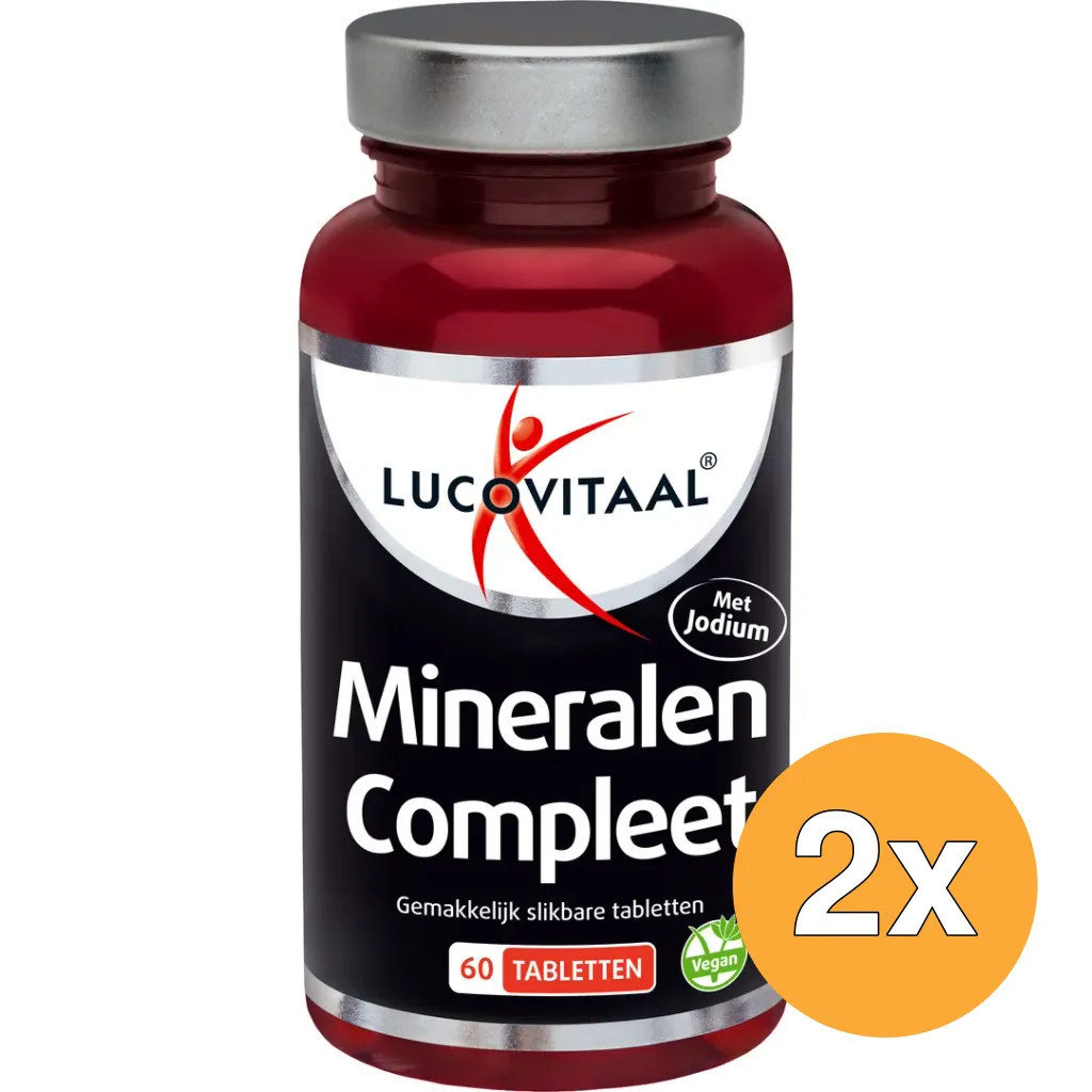 2x Lucovitaal Mineralen Compleet (60 tabletten)
