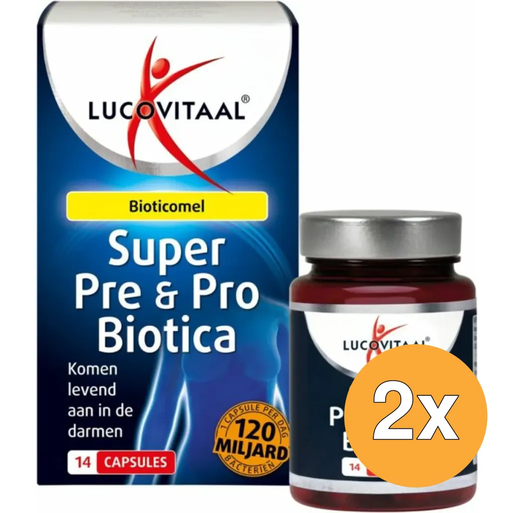 2x Lucovitaal Super Pre & Probiotica (14 capsules)