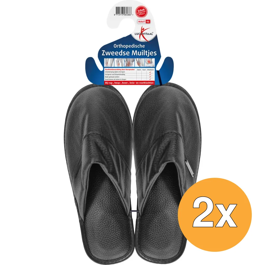 2x Lucovitaal Orth. Zweedse Muiltjes 46 (1 paar)